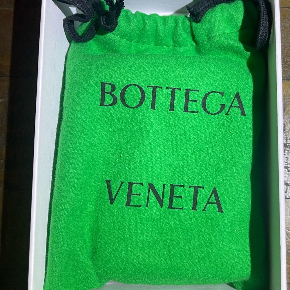 Mint Green Bottega Veneta Tri-Fold Wallet